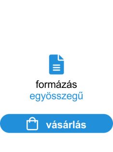 Formázás – egyösszegű díj